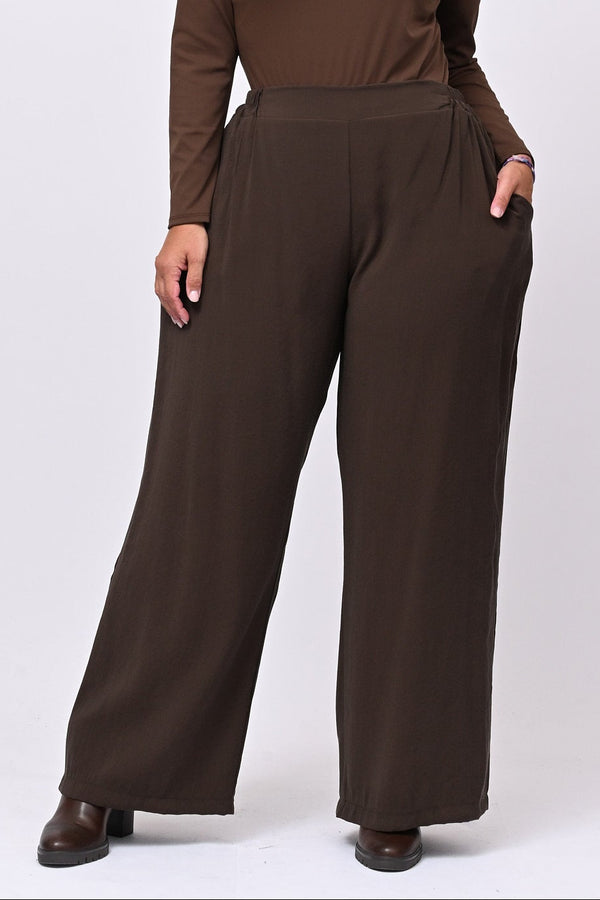 Pantalone viscosa taglio uomo - Moro