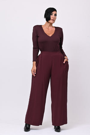 Body lycra contenitivo - Melanzana
