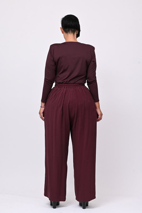 Body lycra contenitivo - Melanzana
