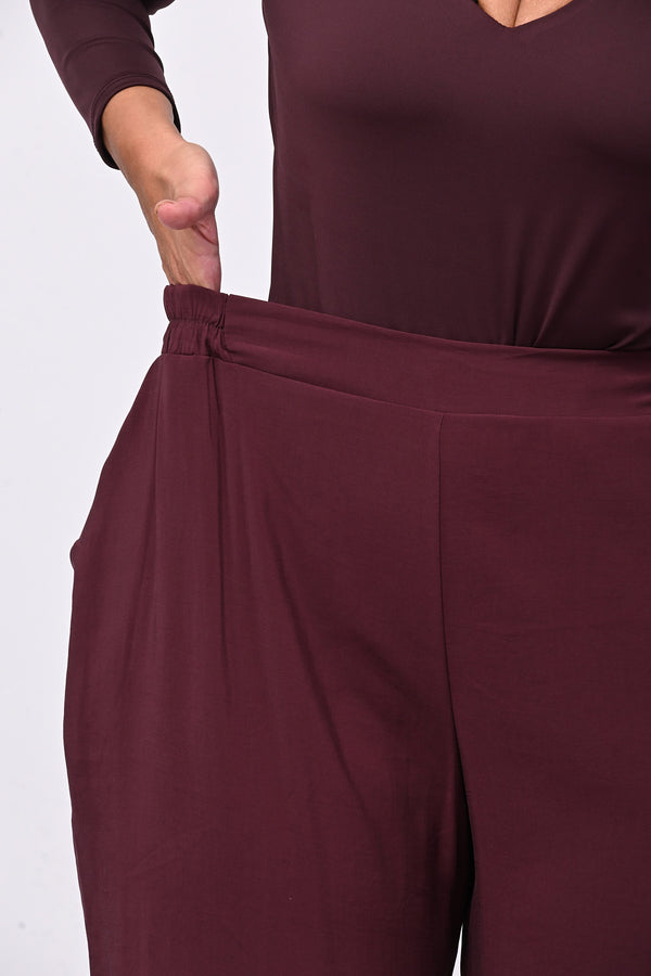 Pantalone viscosa taglio uomo - Melanzana