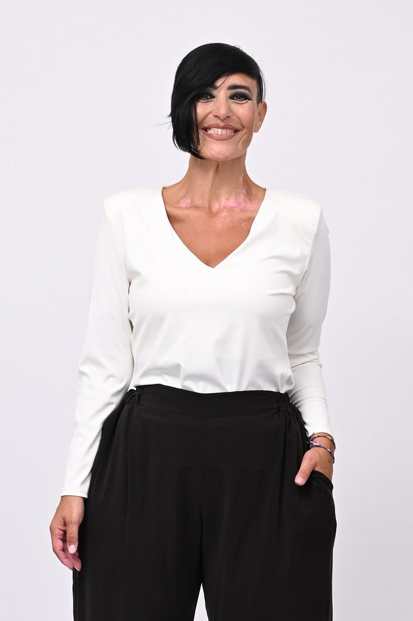Body lycra contenitivo - Bianco