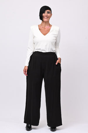 Pantalone viscosa taglio uomo - Nero
