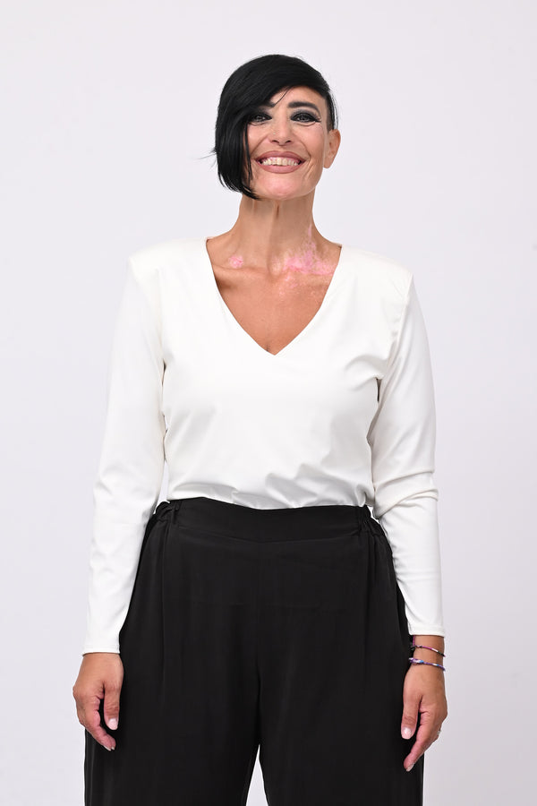 Body lycra contenitivo - Bianco
