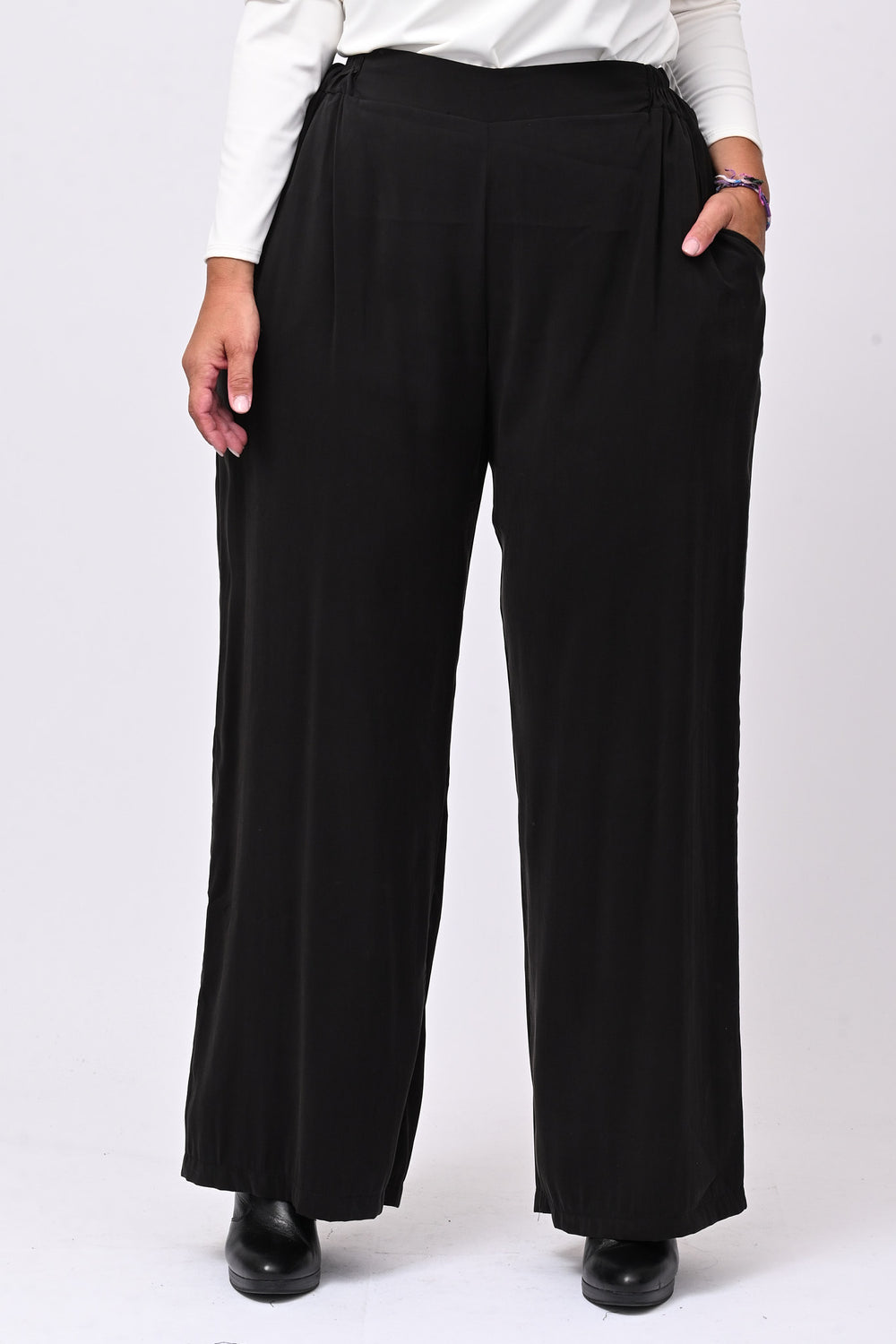 Pantalone viscosa taglio uomo - Nero