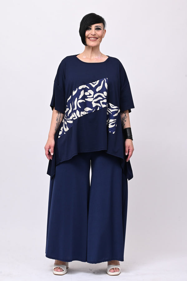 Maglia stampa Japan - Blu
