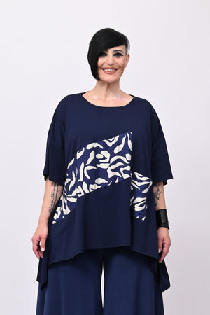 Maglia stampa Japan - Blu
