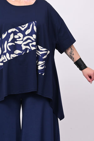 Maglia stampa Japan - Blu