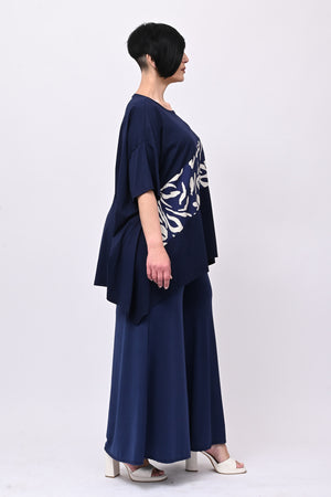 Maglia stampa Japan - Blu