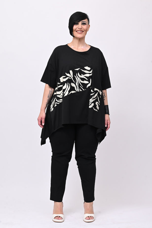 Maglia stampa Japan - Nero