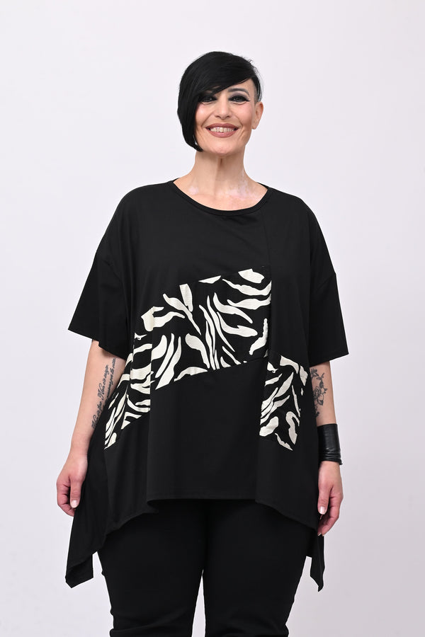 Maglia stampa Japan - Nero