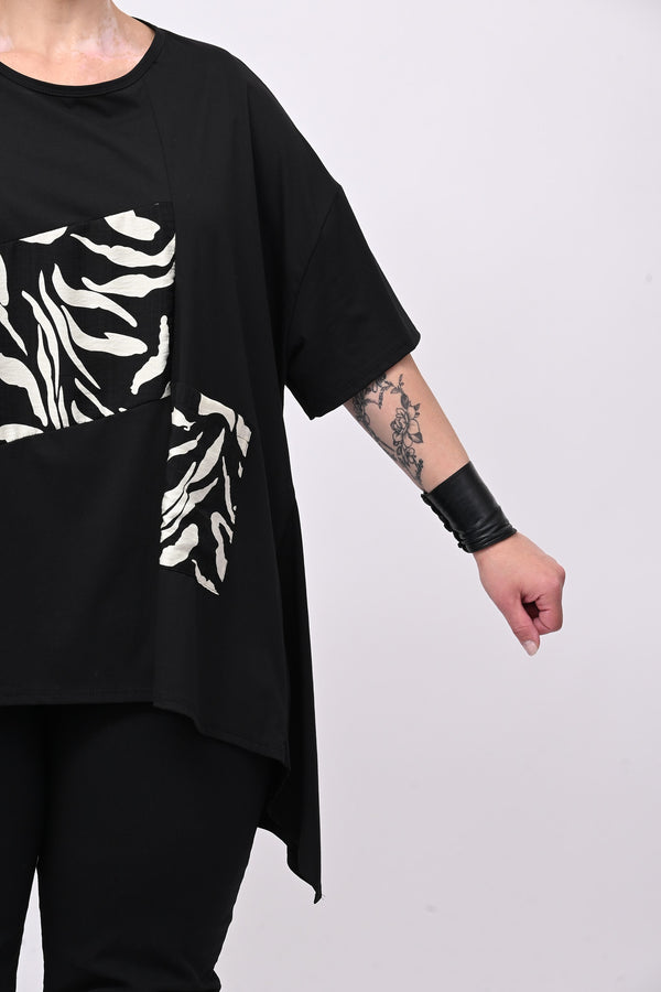 Maglia stampa Japan - Nero