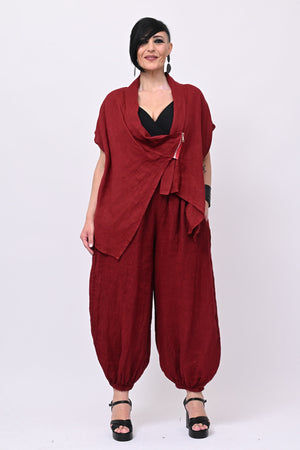 Completo lino giacca zip - Lava