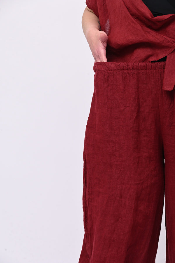 Completo lino giacca zip - Lava