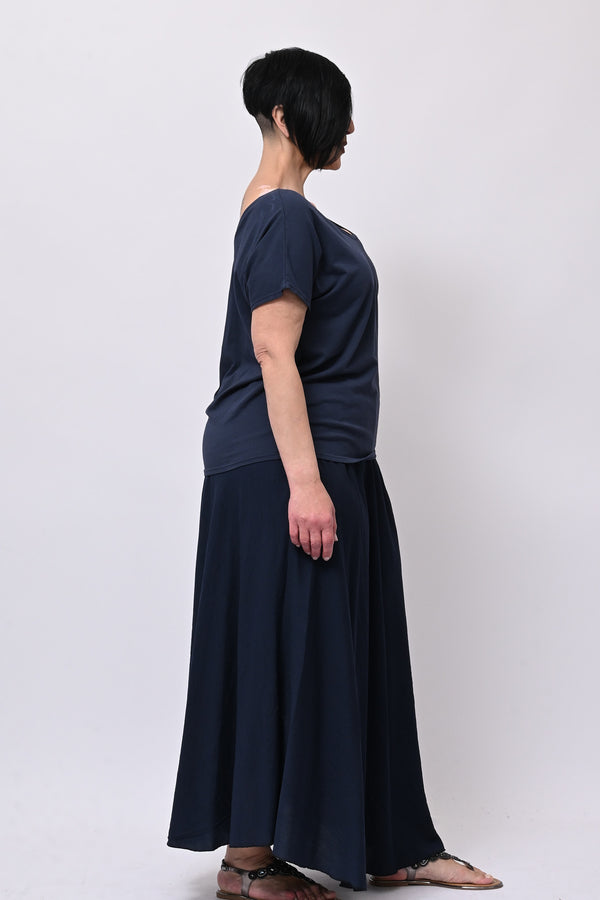T-shirt doppia V - Blu