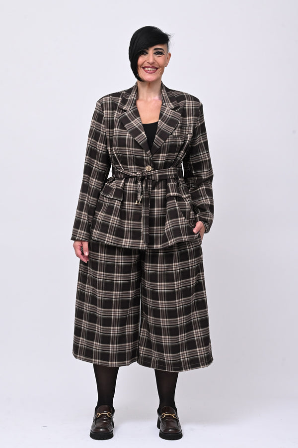 Completo tartan crop - Moro