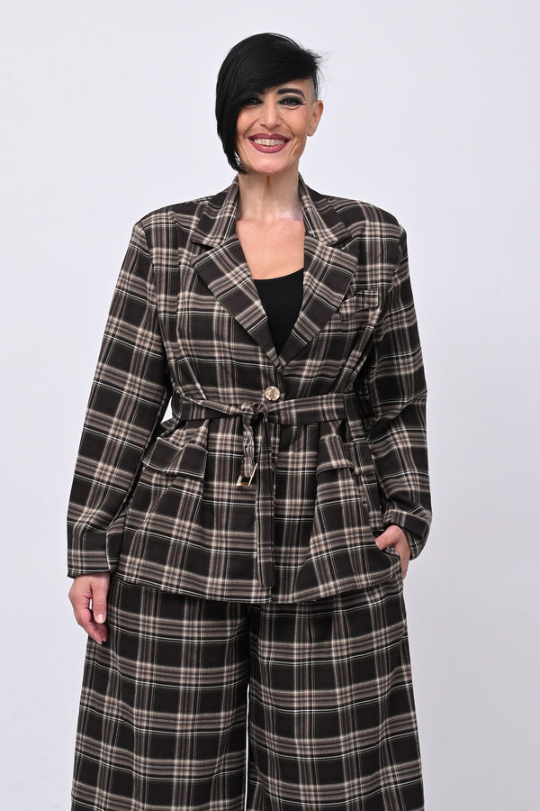 Completo tartan crop - Moro
