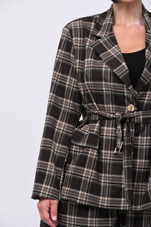 Completo tartan crop - Moro