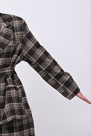 Completo tartan crop - Moro