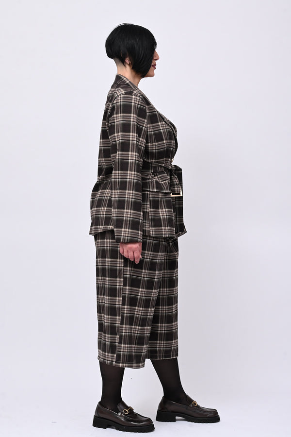 Completo tartan crop - Moro