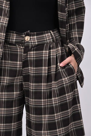 Completo tartan crop - Moro