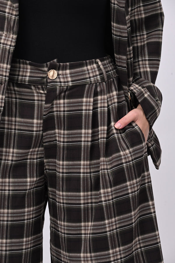 Completo tartan crop - Moro