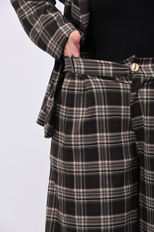 Completo tartan crop - Moro