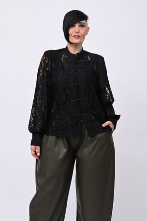 Giacca pizzo Hong Kong - Nero