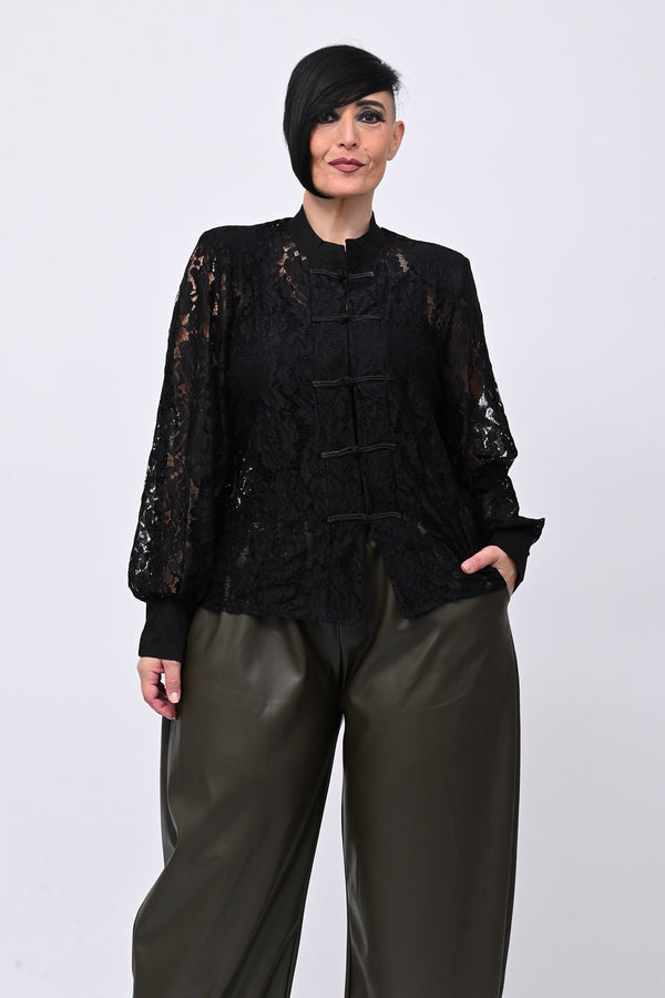 Giacca pizzo Hong Kong - Nero