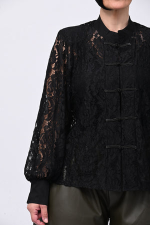 Giacca pizzo Hong Kong - Nero