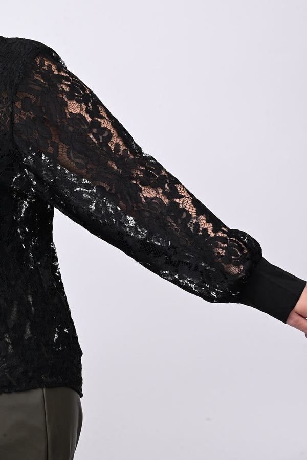 Giacca pizzo Hong Kong - Nero