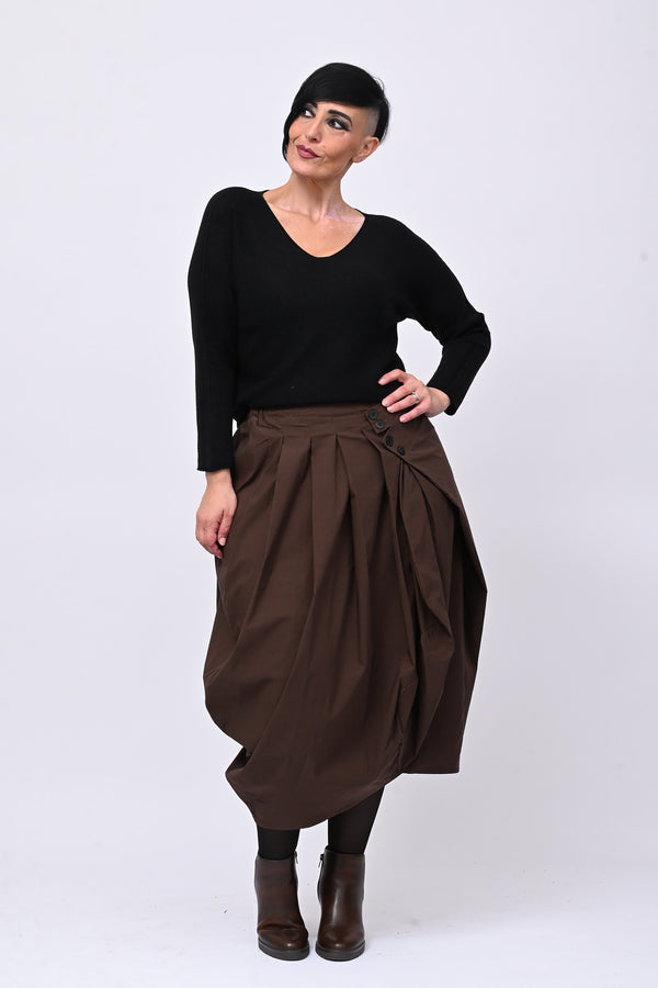 Pull basico scollo V - Nero