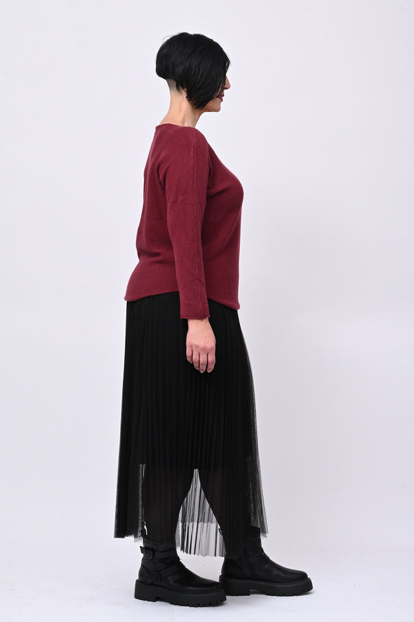 Gonna tulle plisse - Nero