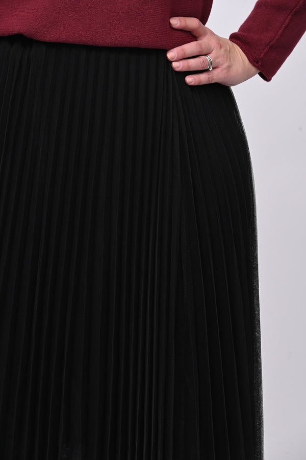 Gonna tulle plisse - Nero