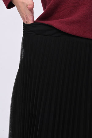 Gonna tulle plisse - Nero