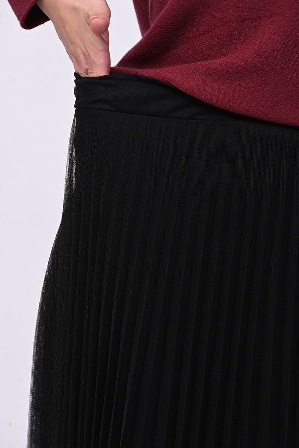 Gonna tulle plisse - Nero