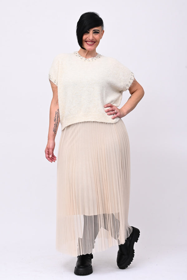 Pull angora strass - Burro