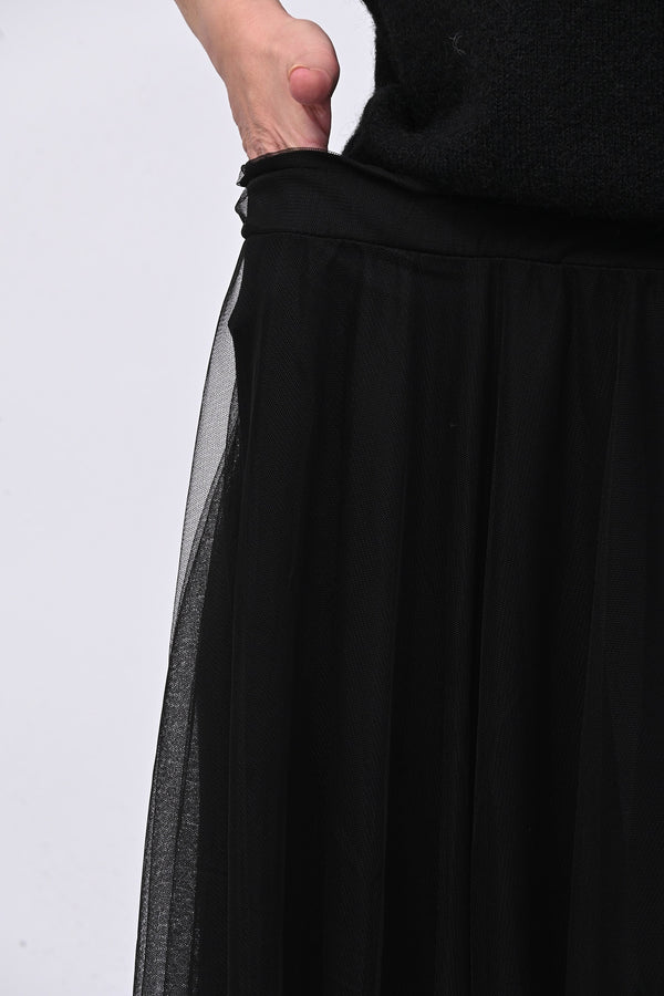 Gonna tulle ruota - Nero