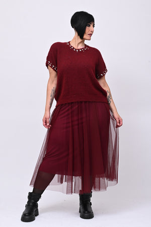 Pull angora strass - Vino