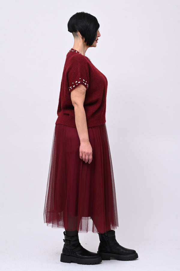 Pull angora strass - Vino