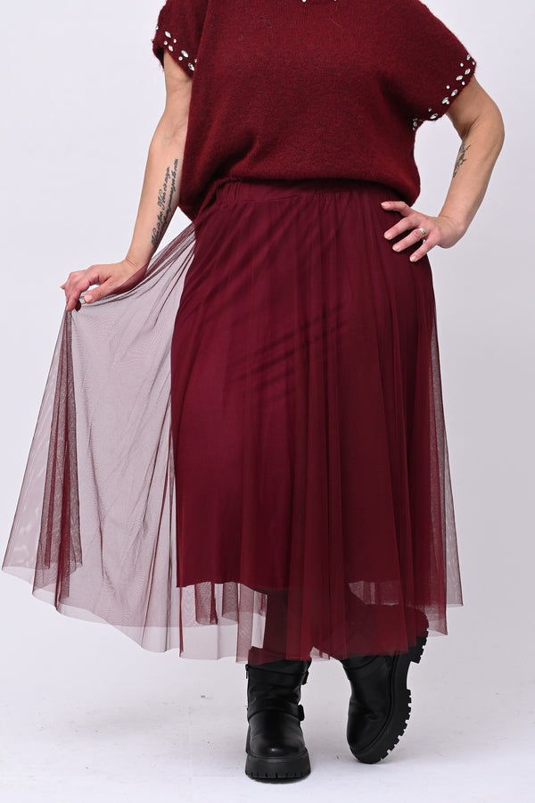 Gonna tulle ruota - Vino