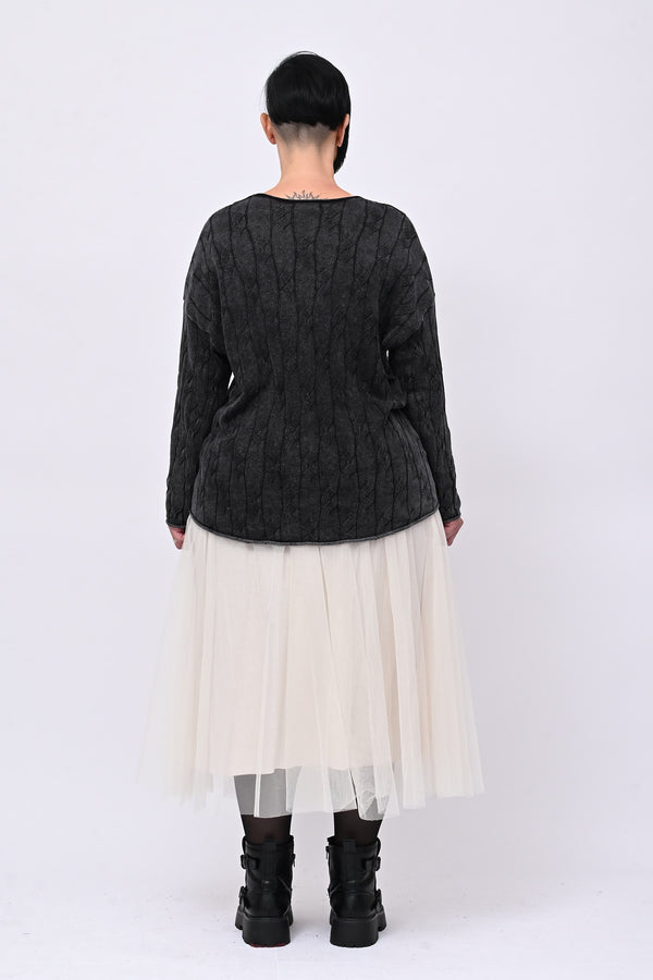 Gonna tulle ruota - Greige