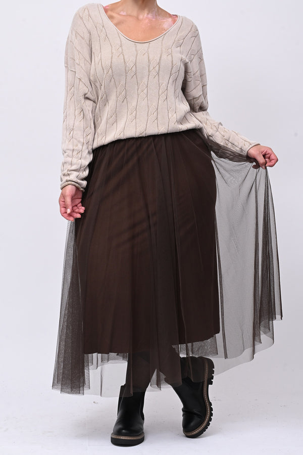 Gonna tulle ruota - Moro