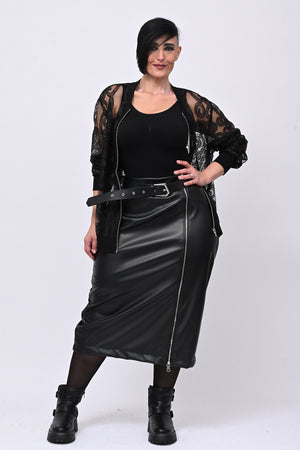 Bomber pizzo - Nero