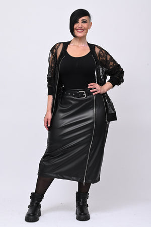 Bomber pizzo - Nero