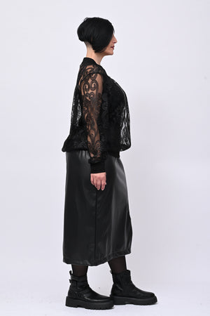 Bomber pizzo - Nero