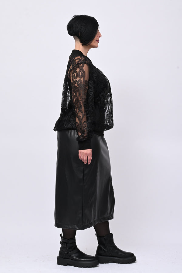 Bomber pizzo - Nero