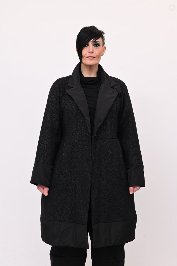 Piumino lurex nero - Nero