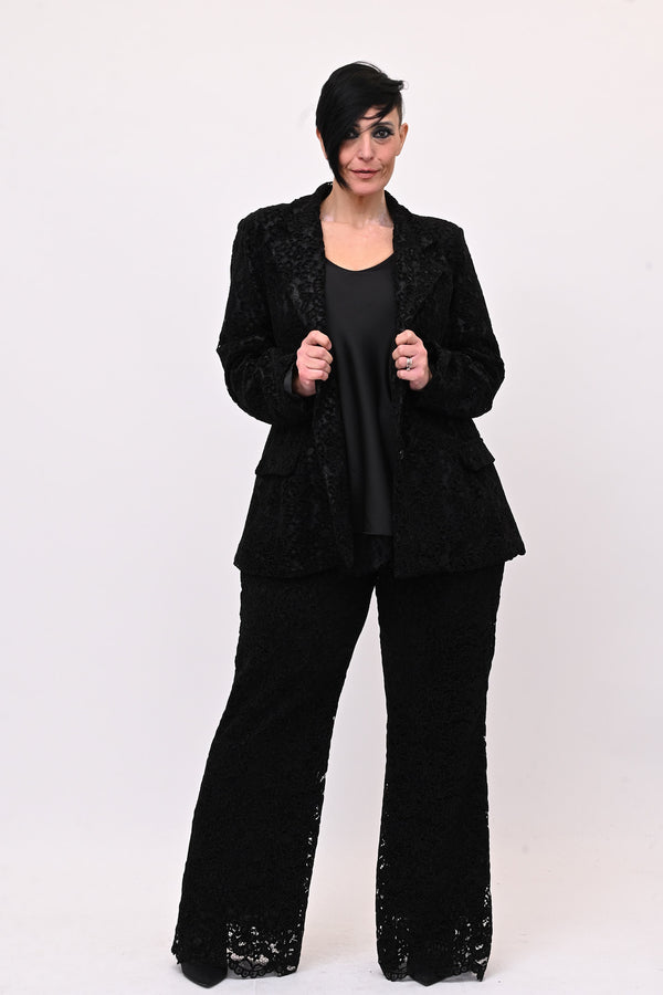 Tailleur pizzo - Nero