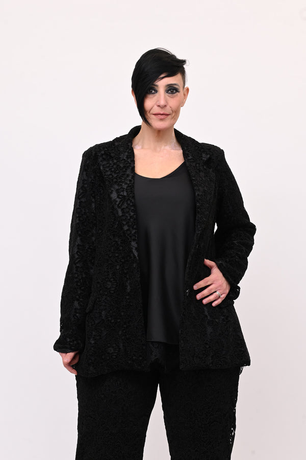 Tailleur pizzo - Nero