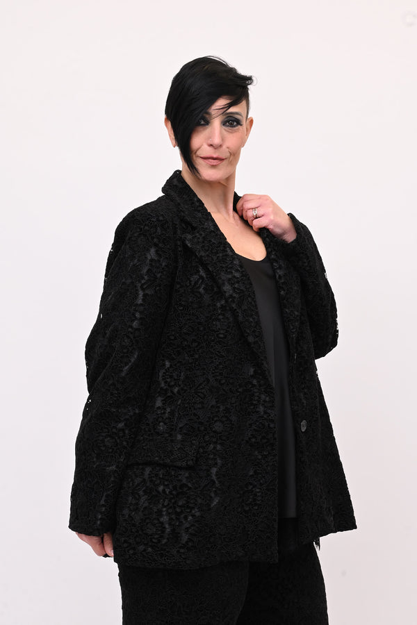 Tailleur pizzo - Nero